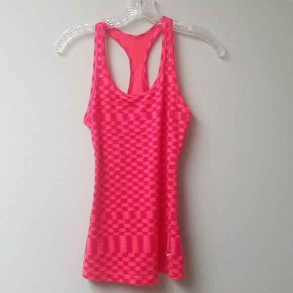 Nike Dri Fit Racerback Tank Burgundy Pink XS - Picture 1 of 4